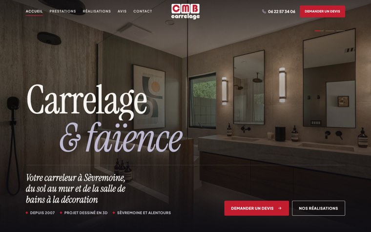 Apercu desktop de CMB Carrelage